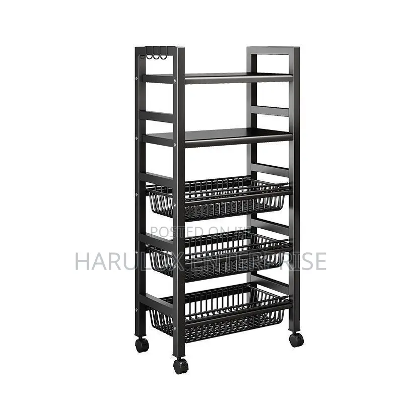 5-Tier Kitchen Storage Rack – 127×50×33cm