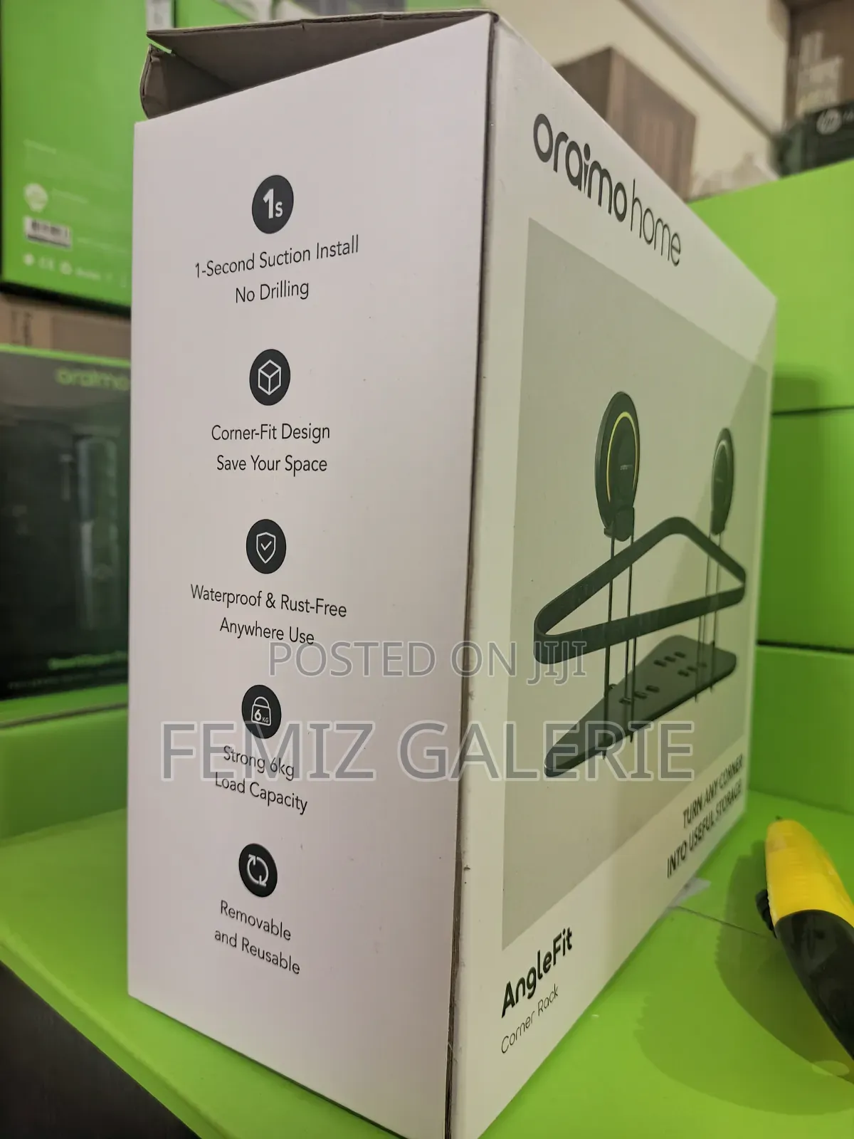 Oraimo Anglefit Rustproof-tool-free-corner-rack