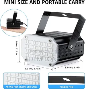 48-led Mini Strobe Light With Remote