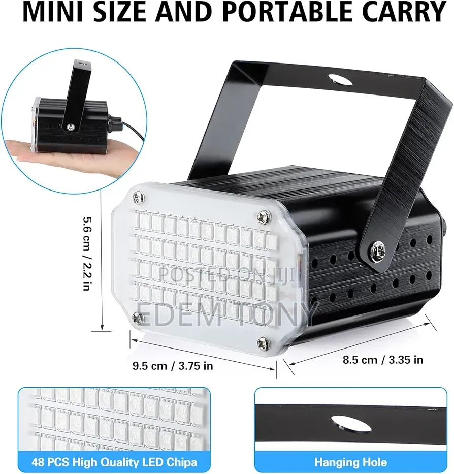 48-led Mini Strobe Light With Remote