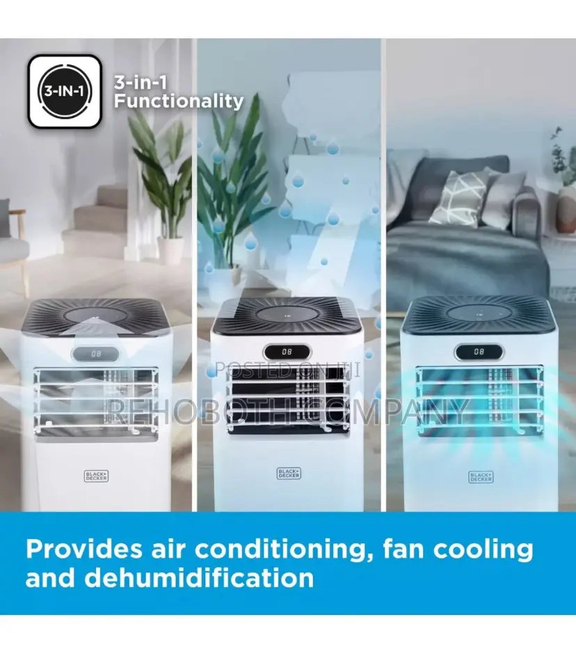 Black+Decker Bxac40024gb 7000 Btu 3-in-1 Smart Air Conditioner