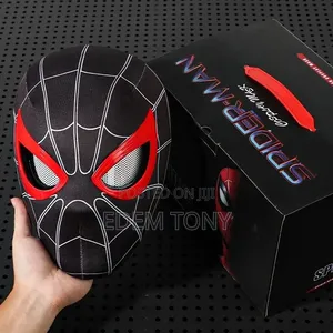 Miles Morales Spider-Man Helmet Features -Black Red Design- Adults