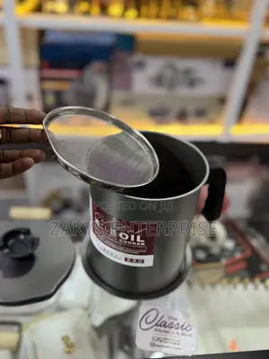 Stainless Oil Storage Cup With Strainer Lid