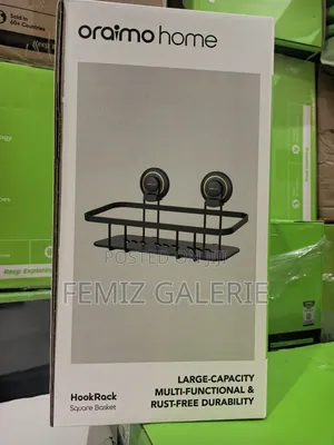 Oraimo Hookrack Square Basket Suction Storage Rack