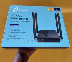 Tp-Link Archer C64 Ac1200 Dual-Band Gigabit Wi-Fi Router