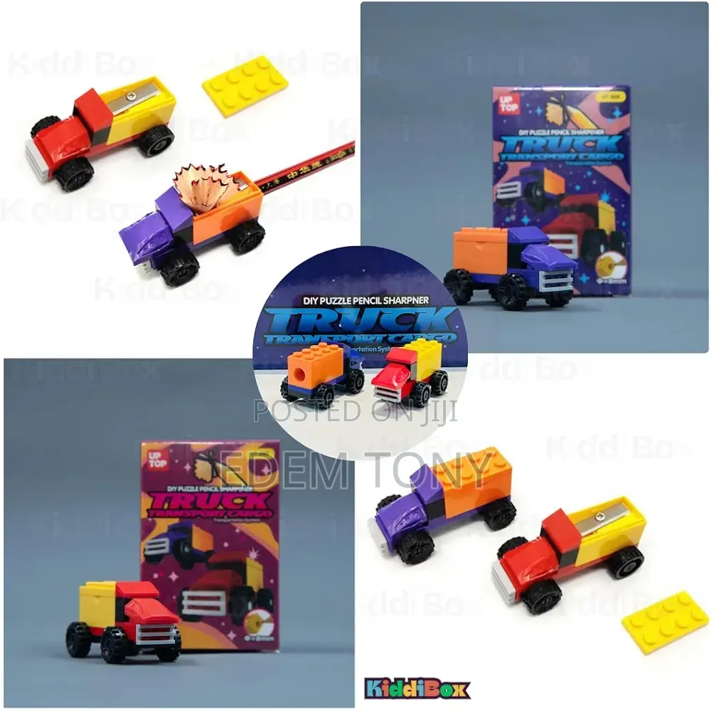 Up Top Ut-605 Diy Puzzle Pencil Sharpener (Truck Transport Cargo)-1pc