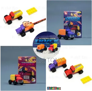 Up Top Ut-605 Diy Puzzle Pencil Sharpener (Truck Transport Cargo)-1pc