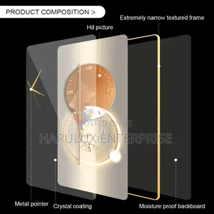 Modern Wall Art Clock – 60×30cm
