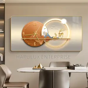Modern Wall Art Clock – 60×30cm
