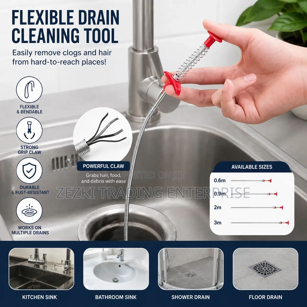 Flexible Drain Cleaner Rope