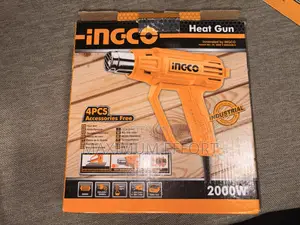 Strong, Efficient Heavy Duty Ingco Heat Gun 2000w With Accessories