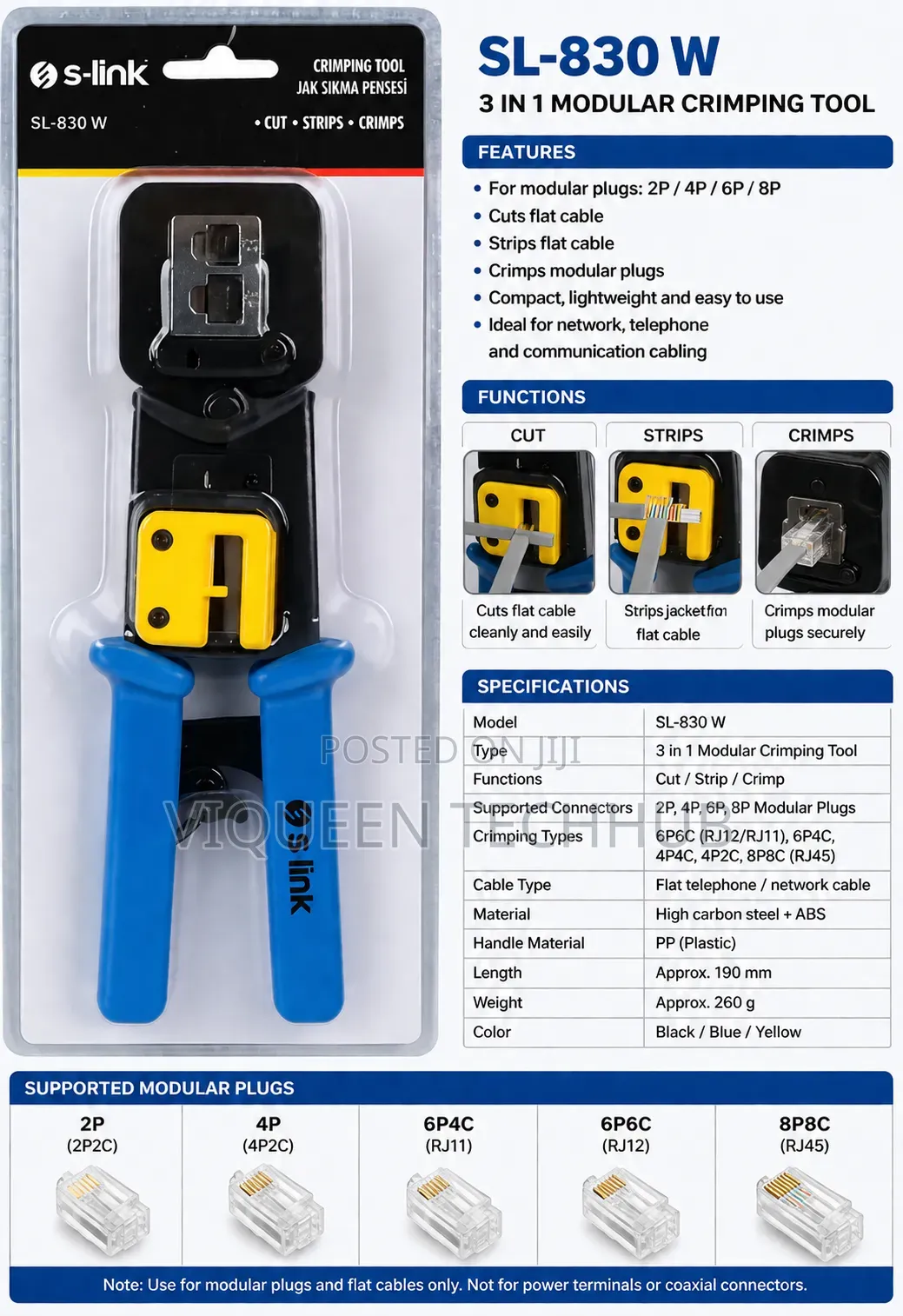 Sl 830w-sl - Link Crimping Tool