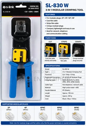 Sl 830w-sl - Link Crimping Tool