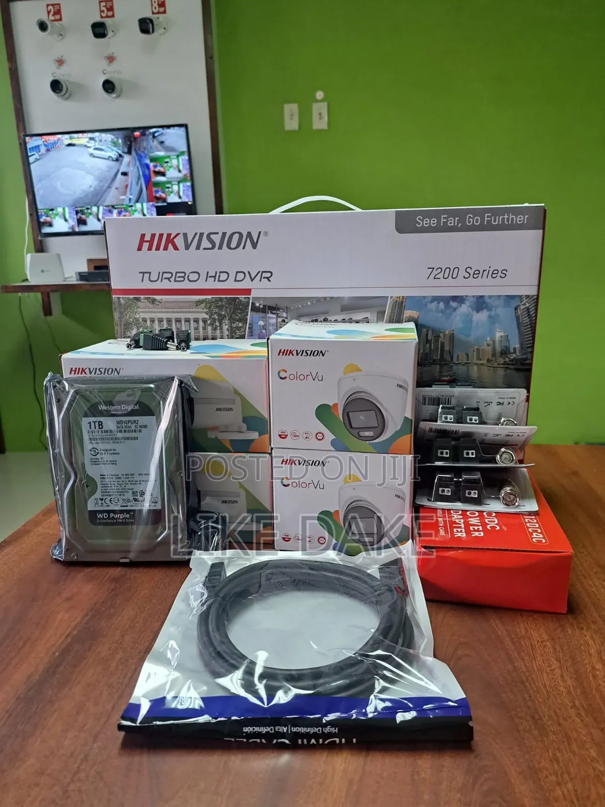 4-Channel Analog Colourvu Complete Hikvision CCTV Camera Kits