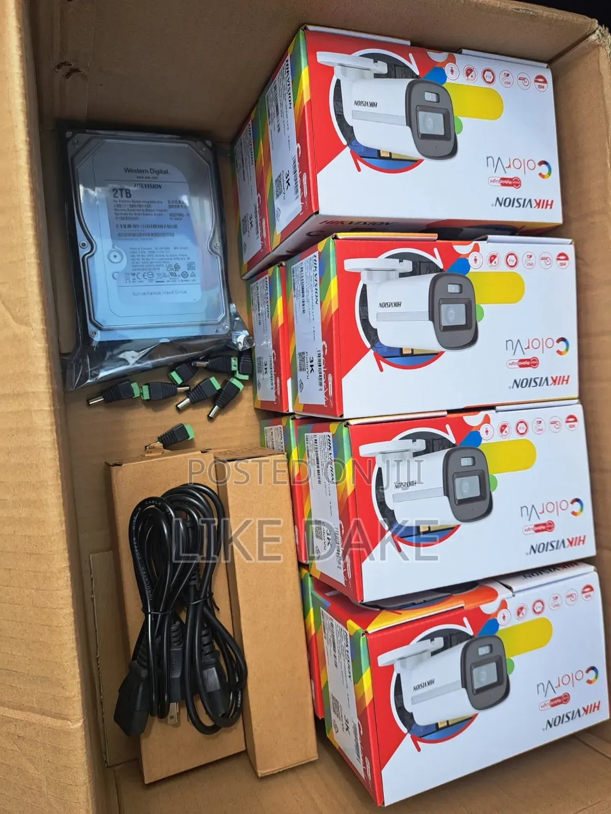 4-Channel Analog Colourvu Complete Hikvision CCTV Camera Kits