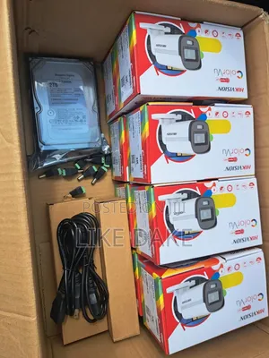 4-Channel Analog Colourvu Complete Hikvision CCTV Camera Kits
