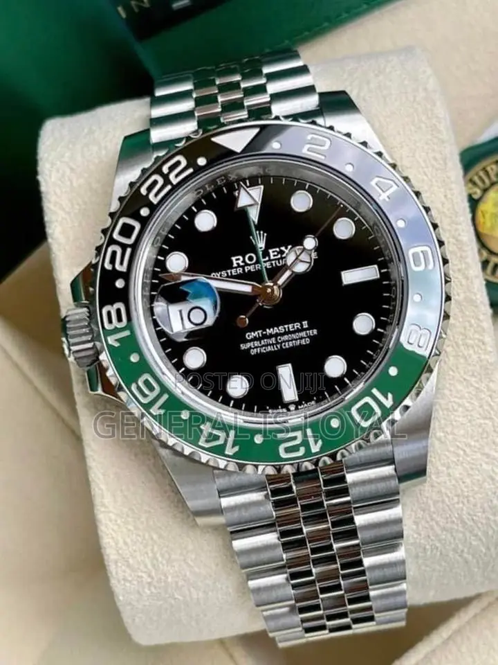Rolex GMT-Master Ii Sprite Unique Left-Handed Crown Striking Green