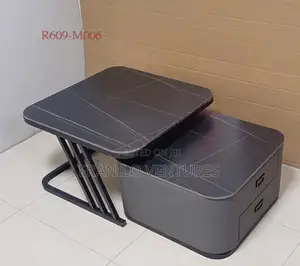 2 in 1 Nested Center/ Coffee Table Set With Drawers.