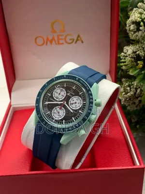 Omega Chronograph Watch With Silicone Strap –Modern Everyday Timepiece