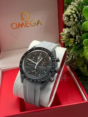 Omega Chronograph Watch With Silicone Strap –Modern Everyday Timepiece