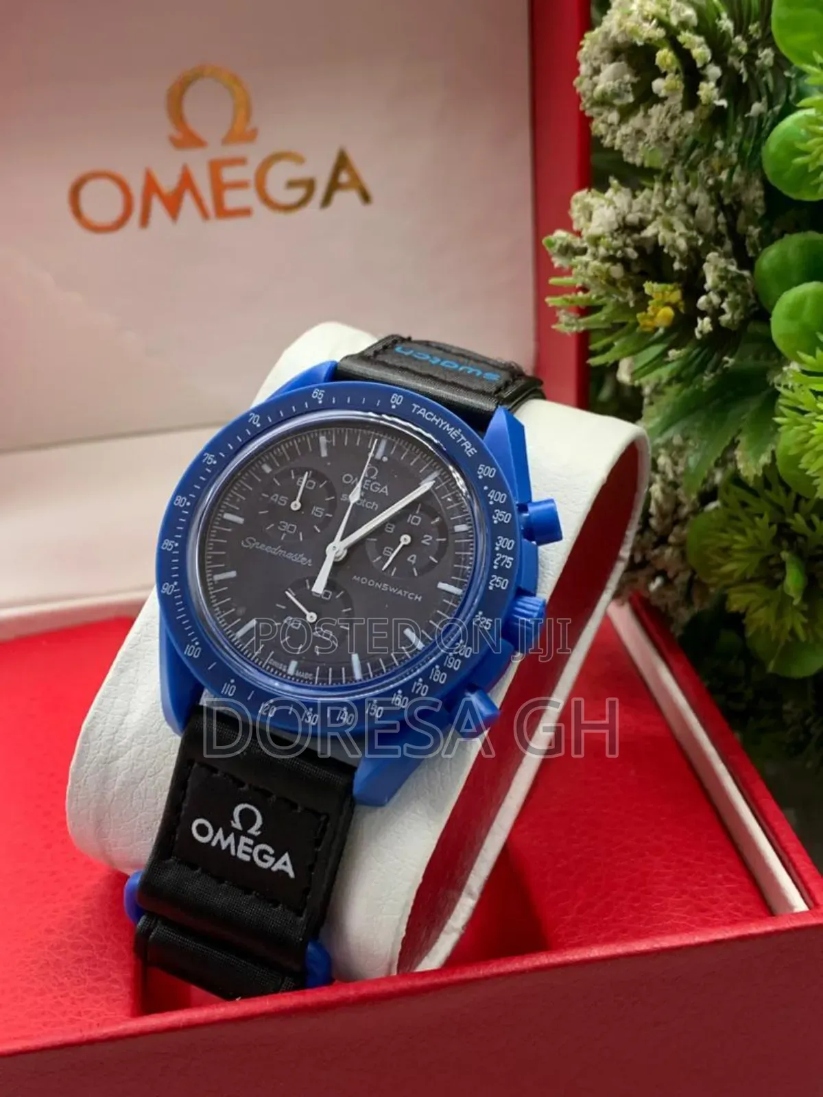 Omega Chronograph Watch With Silicone Strap –Modern Everyday Timepiece