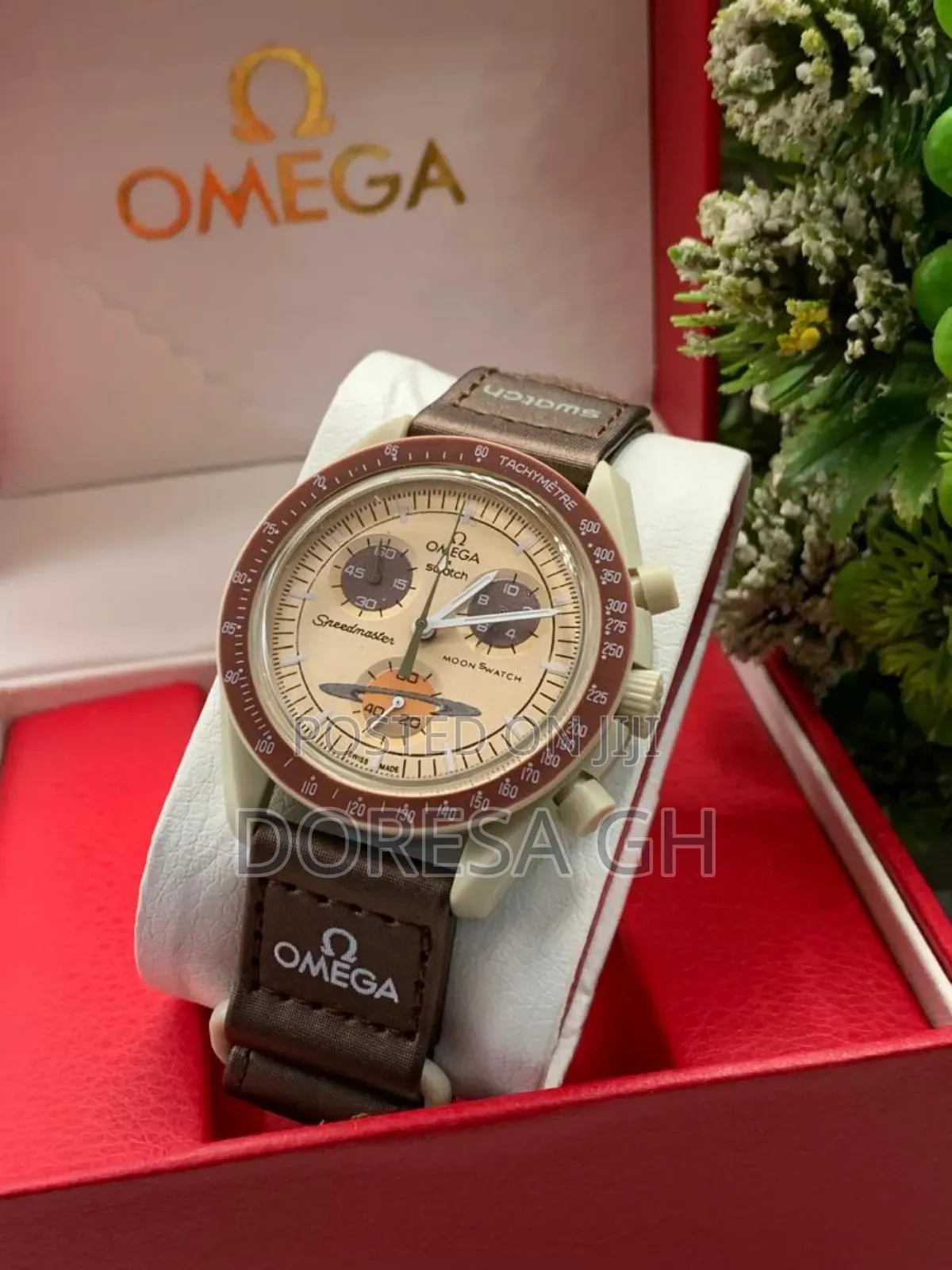 Omega Chronograph Watch With Silicone Strap –Modern Everyday Timepiece