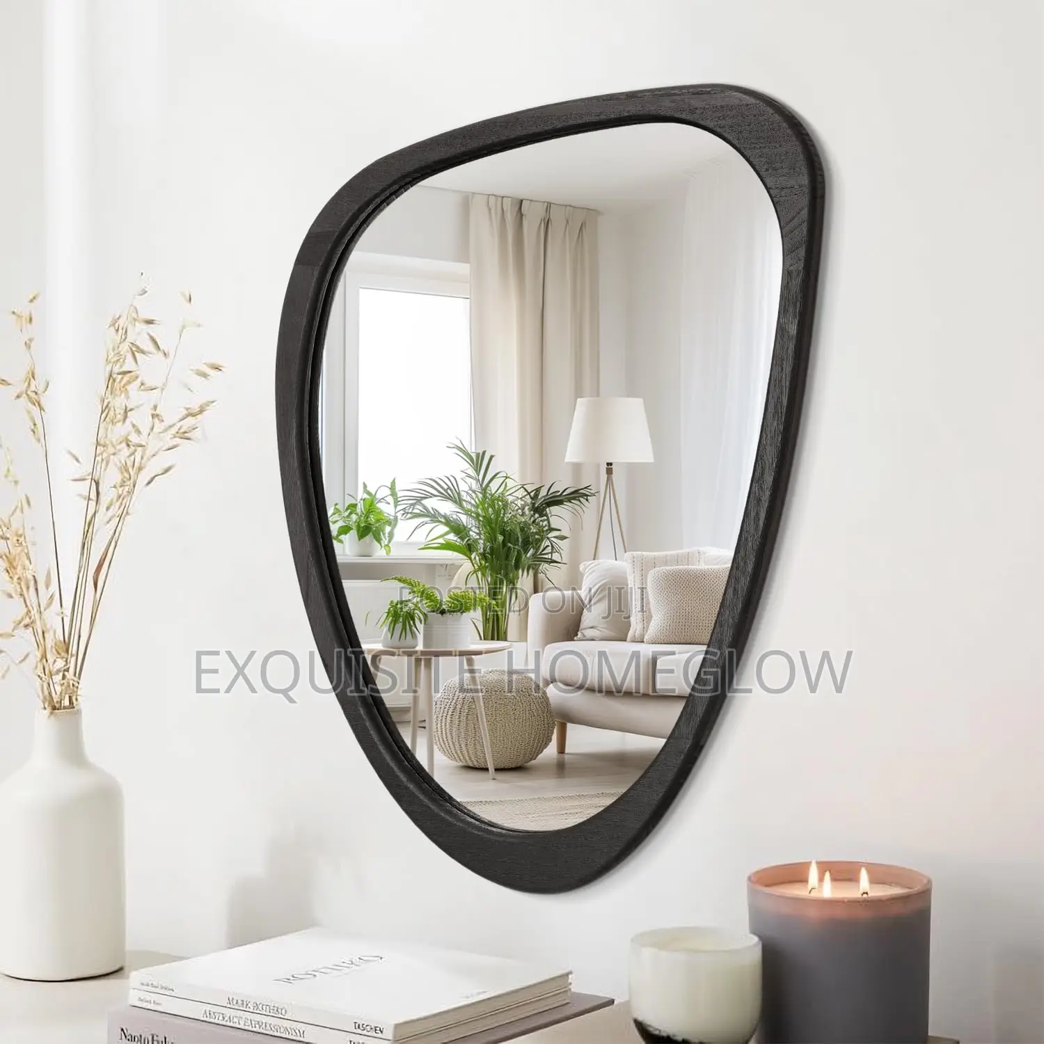 Decorative Cloud Mirror Wall Wooden Frame(90cm + 70cm)