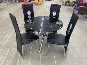Stylish Tempered Glass Dining Set