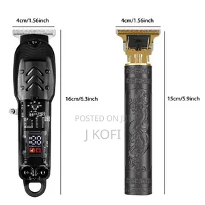 Professional 2-in-1 Cordless Hair Clipper Beard Trimmer