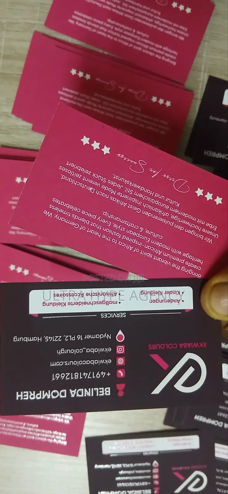 3ad Spot Uv Varnish Business Cards