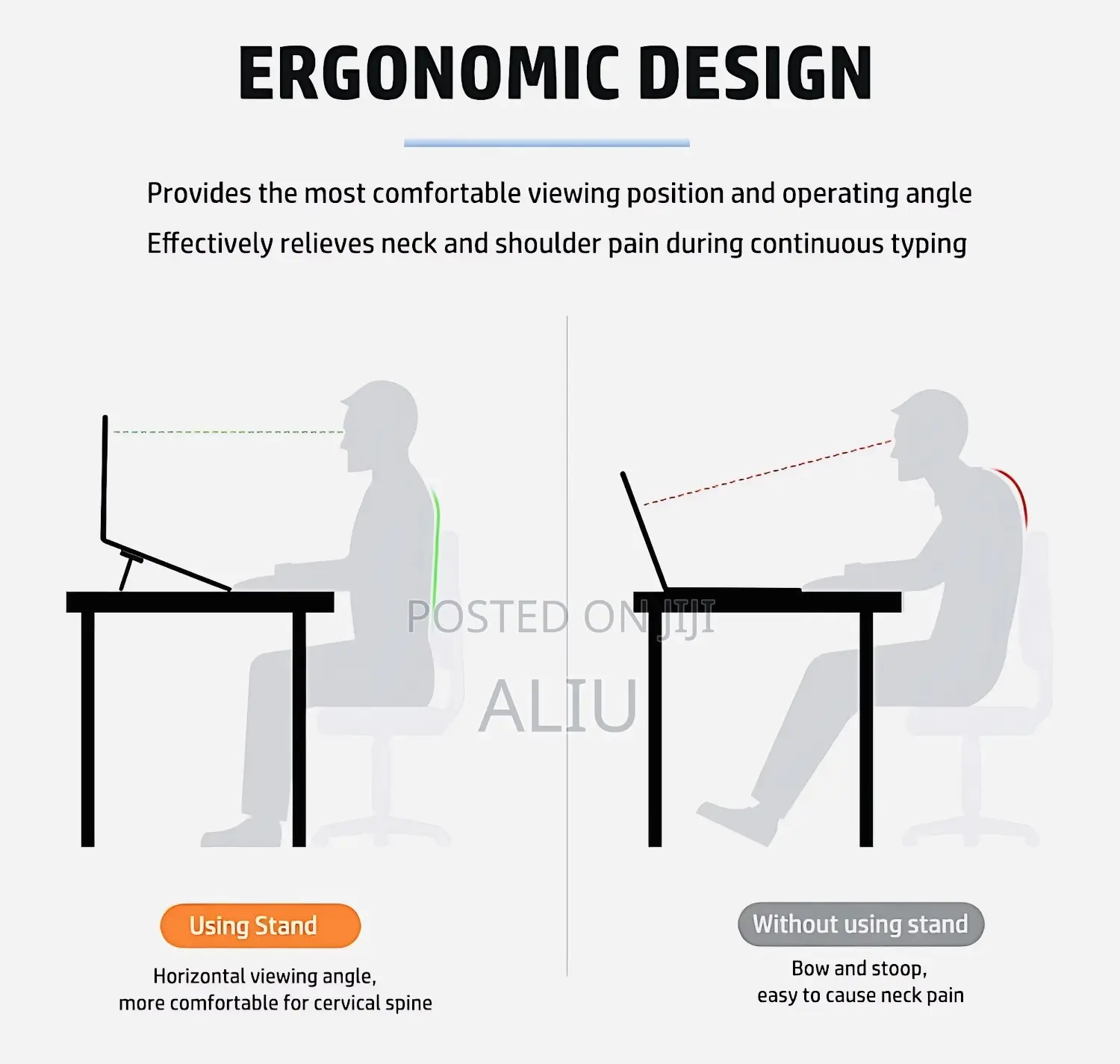 Foldable Stick-on Laptop Stand