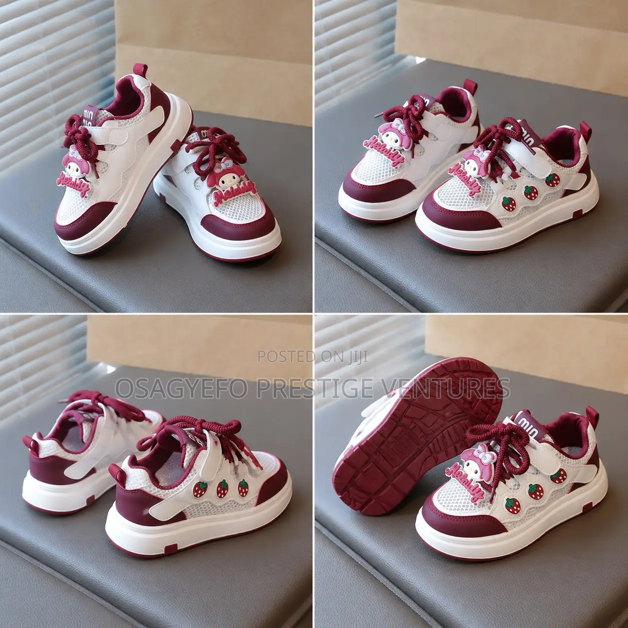Girls’ My Melody Strawberry Velcro Sneakers