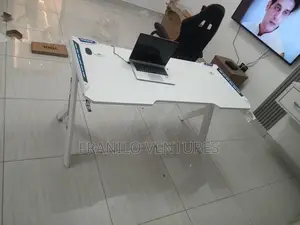 White X Leg Gaming Desk