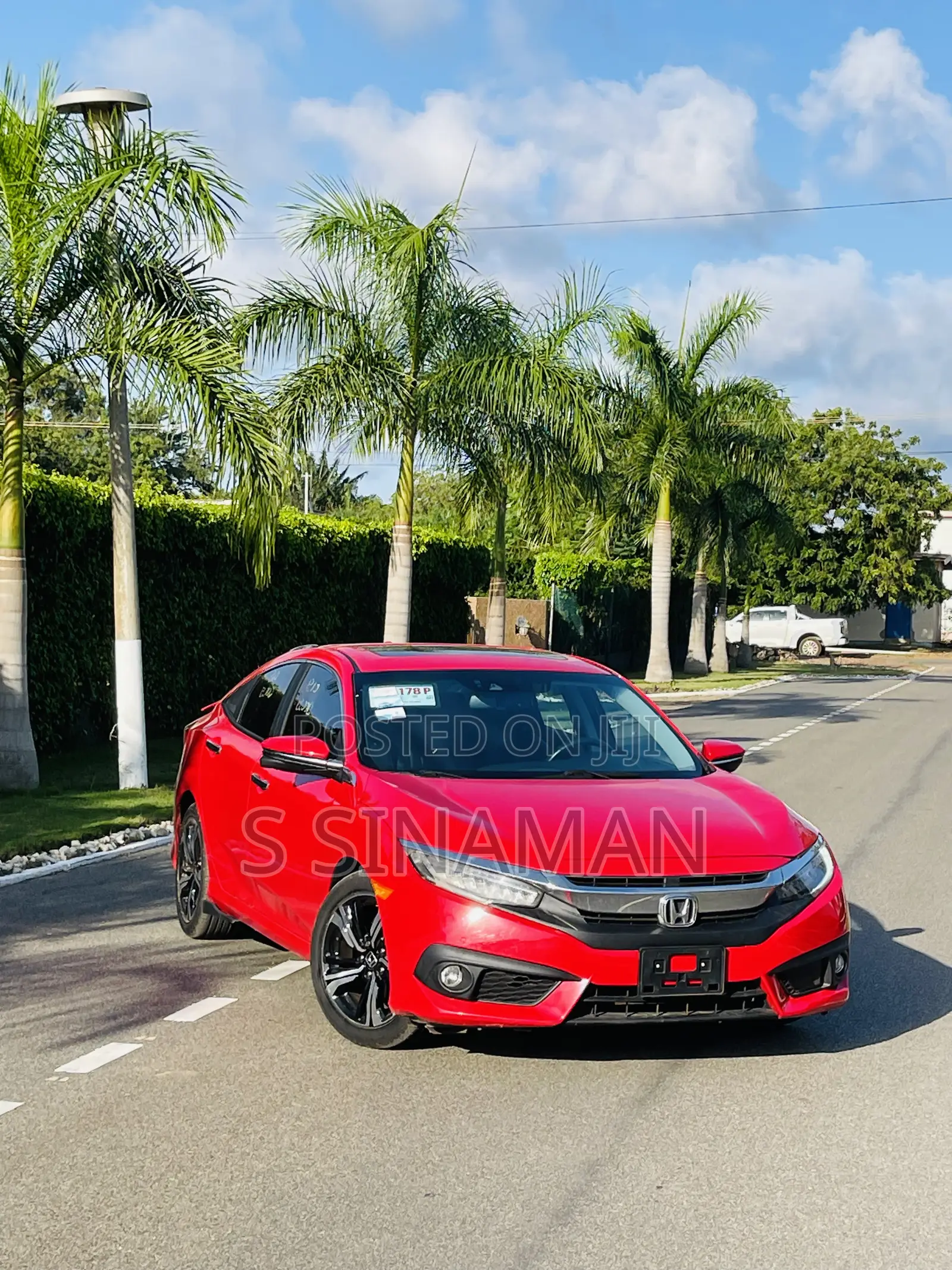 Honda Civic Touring 4dr Sedan (1.5L 4cyl) 2017 Red