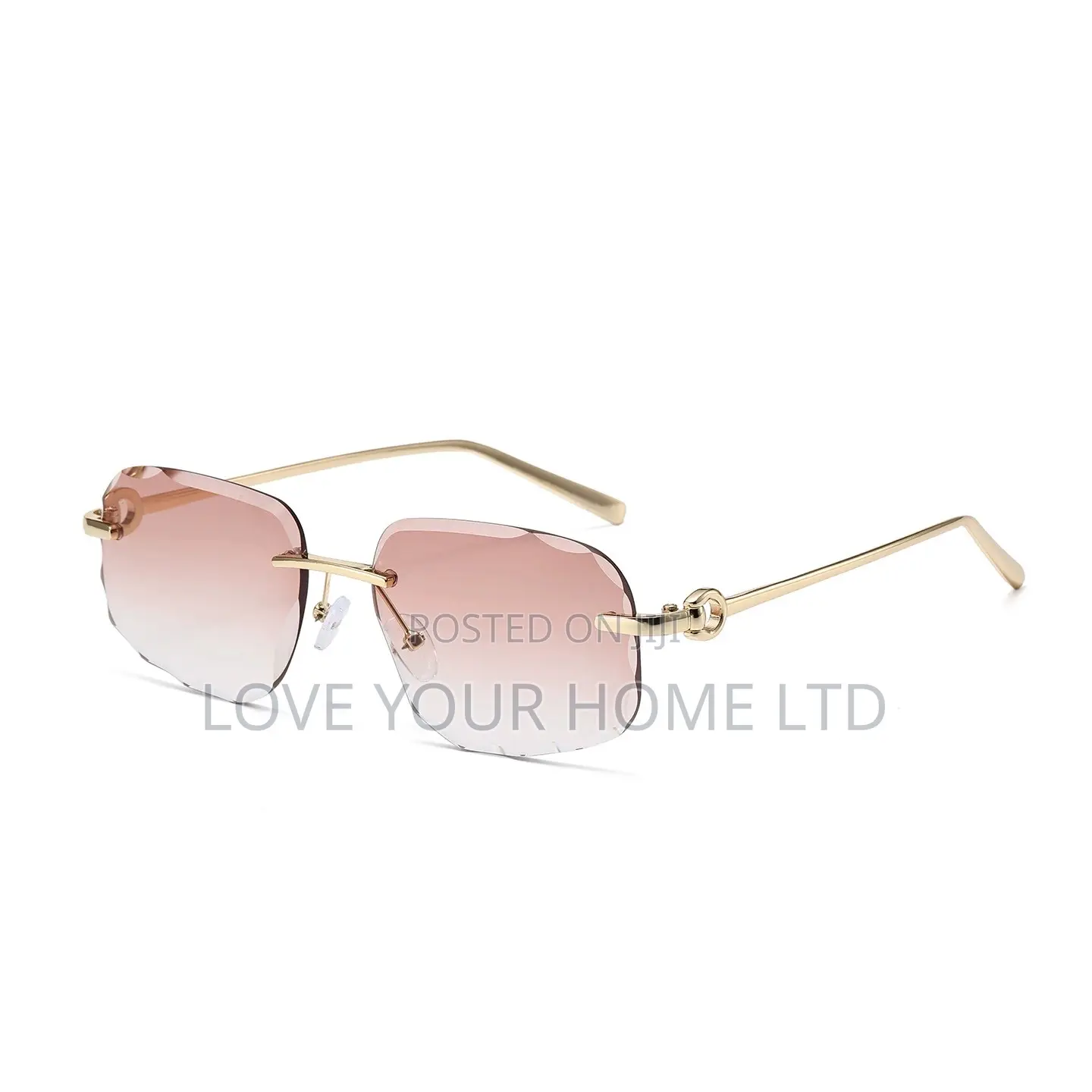 Luxury Rimless Square Fashion Sunglasses – Uv400 Premium Unisex Shades