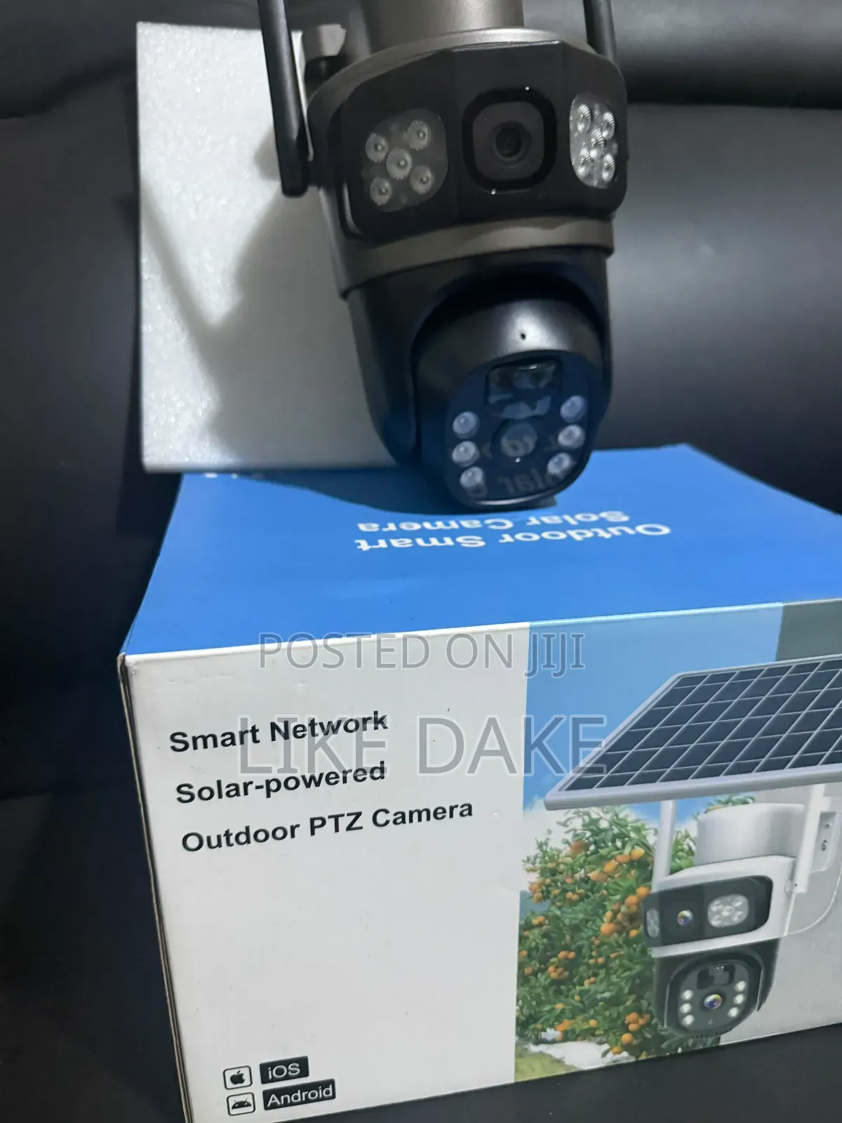 V380 Pro Waterproof Solar Battery Powered Double Lens CCTV Camera