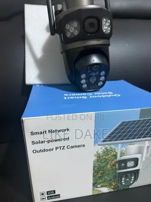 V380 Pro Waterproof Solar Battery Powered Double Lens CCTV Camera