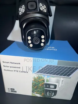 V380 Pro Waterproof Solar Battery Powered Double Lens CCTV Camera
