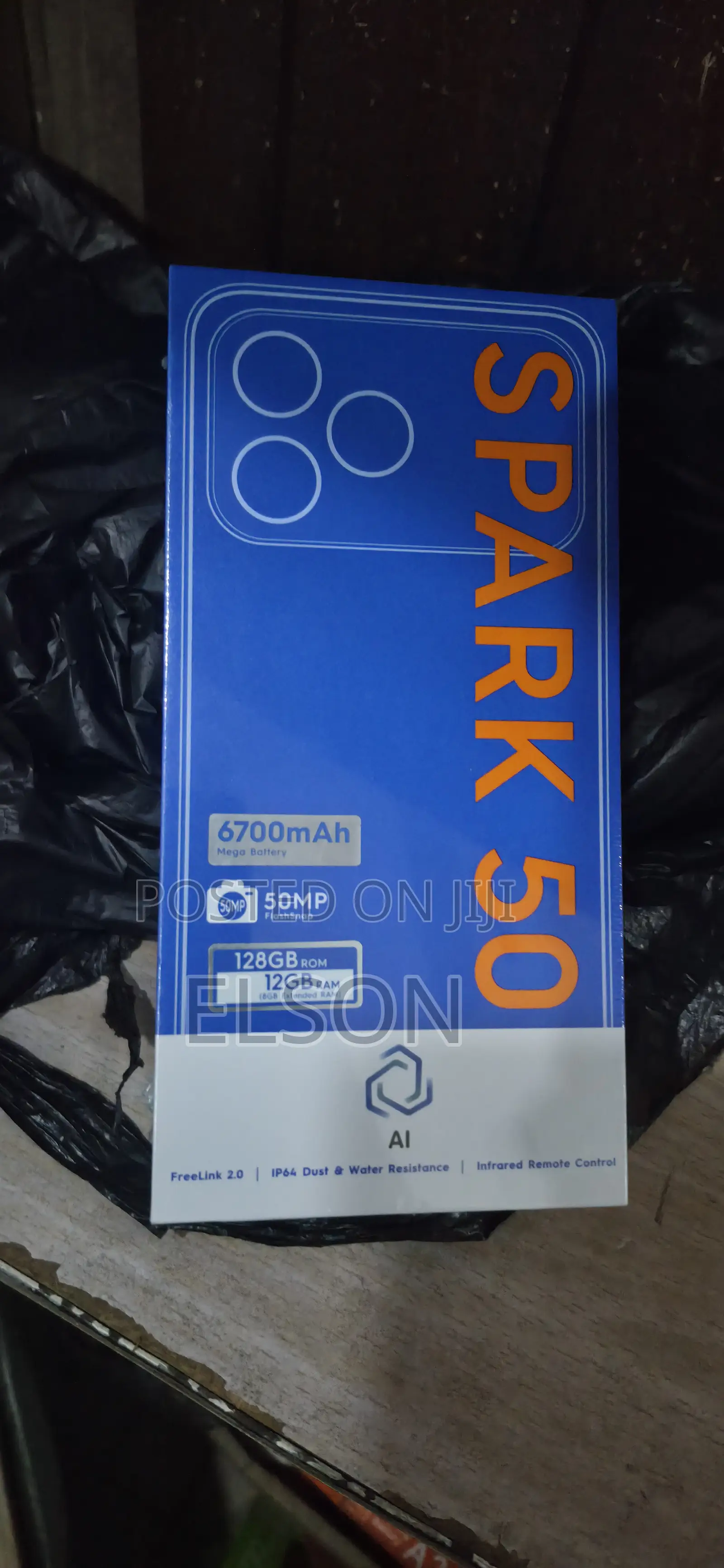 New Tecno Spark 50 128 GB Black
