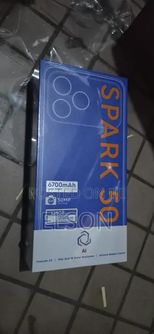 New Tecno Spark 50 128 GB Black