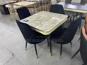 Cute High-Quality Marble Square Dining Set
