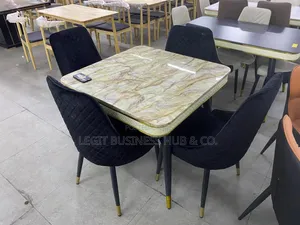 Cute High-Quality Marble Square Dining Set