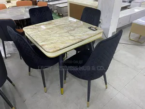 Cute High-Quality Marble Square Dining Set