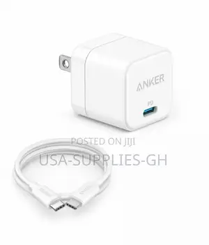 Anker 20w Usb-C Fast Phone Charger Block With 5ft Cable From Usa