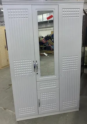 3 in 1 White Affordable Wardrobe