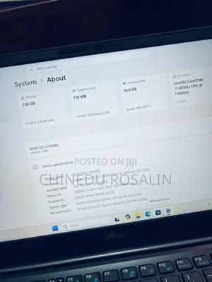 Laptop Dell Latitude 7390 16GB Intel Core i7 SSD 256GB