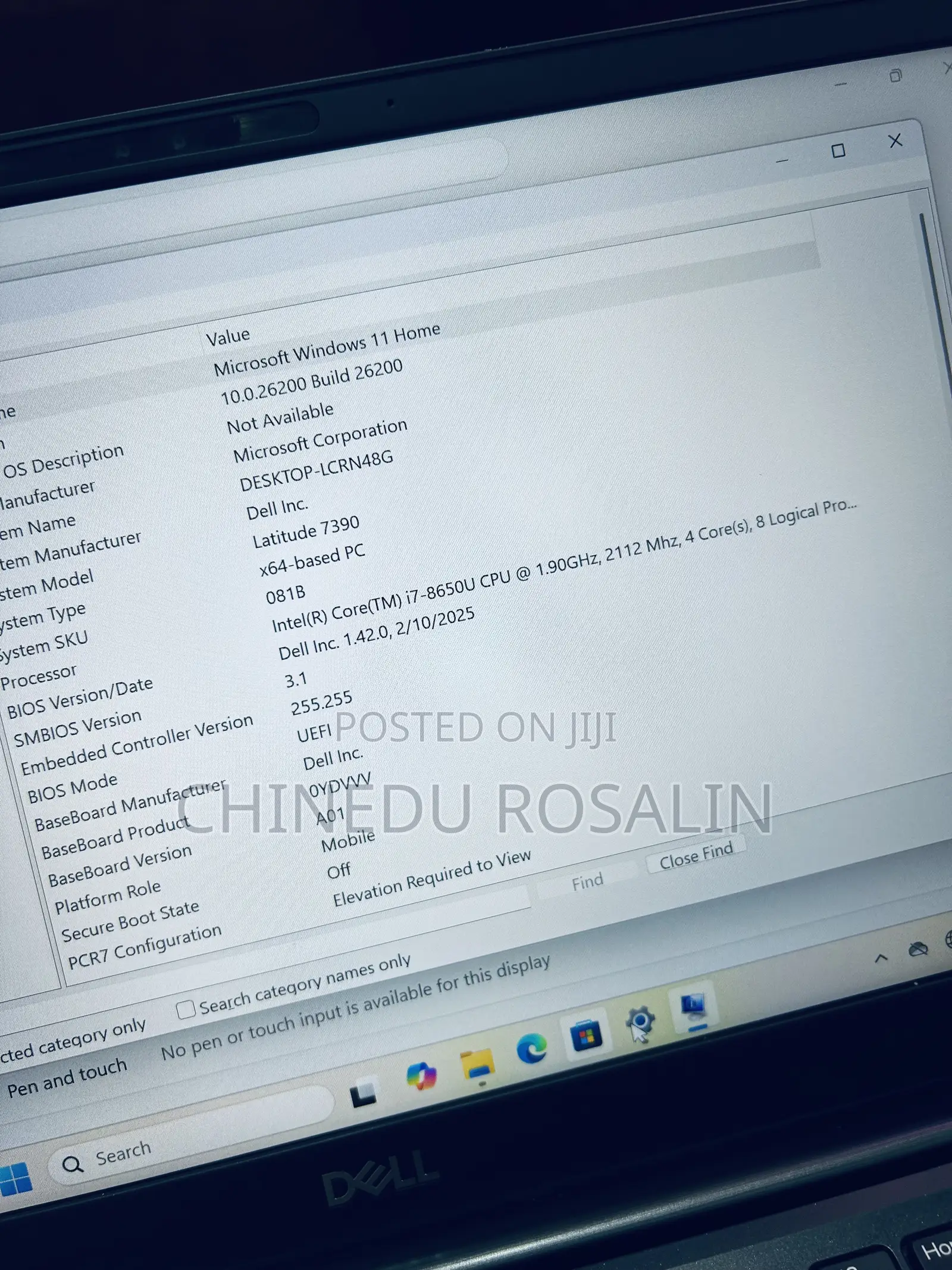 Laptop Dell Latitude 7390 16GB Intel Core i7 SSD 256GB
