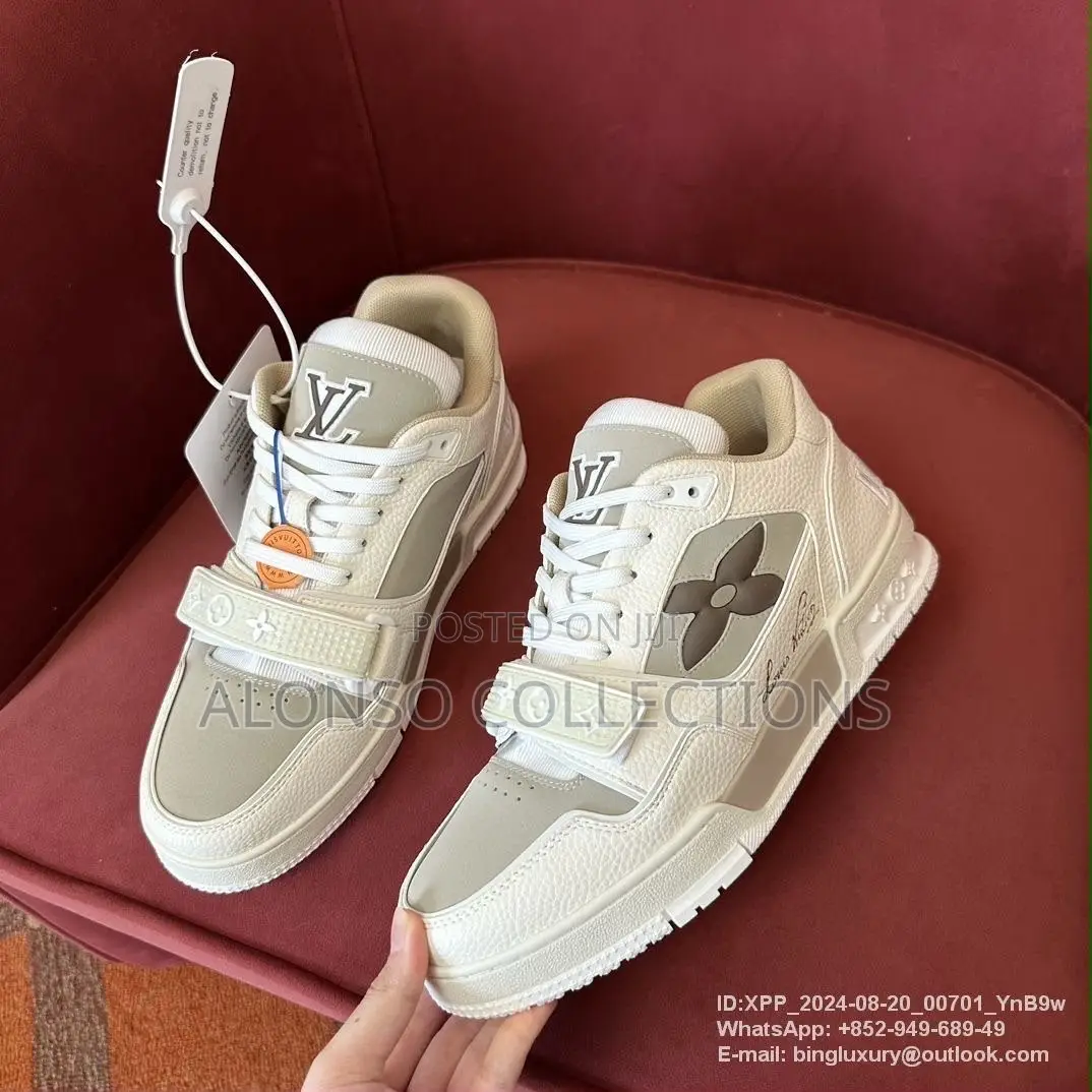 Lv Trainer Monogram Beige