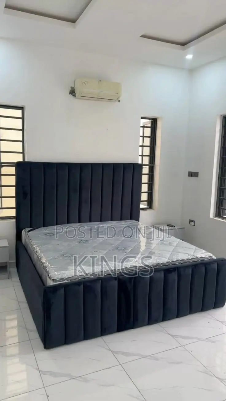 Luxury Fabric Upholstered Bed Frame – Brand New
