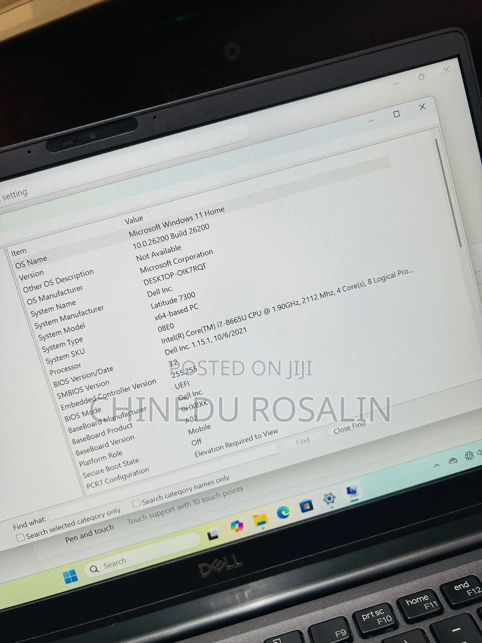 Laptop Dell Latitude 7300 16GB Intel Core i7 SSD 256GB